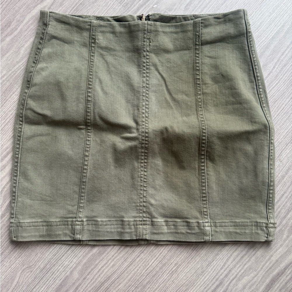 Free People Olive Green Women's Skirt